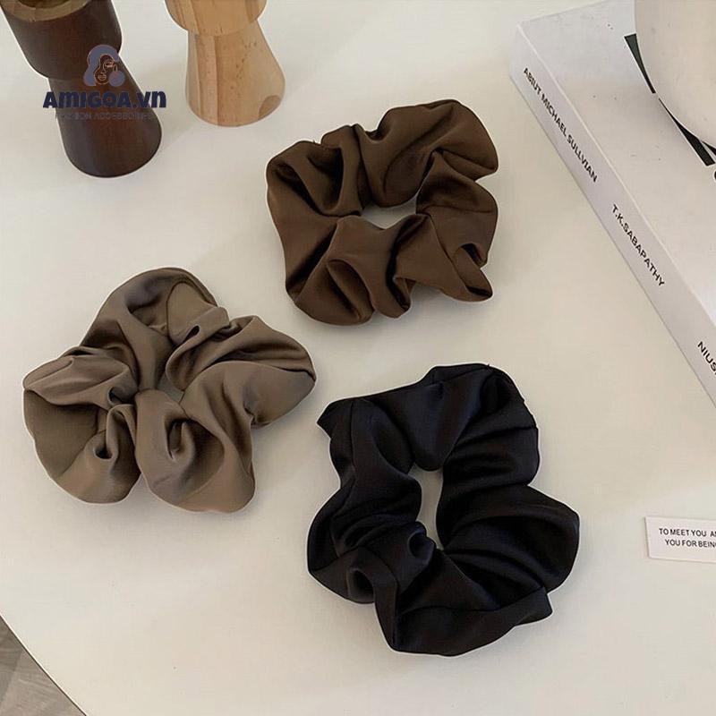 ✨✨Dây Buộc Tóc Bằng Vải Satin Cỡ Lớn Thiết Kế Đơn Giản