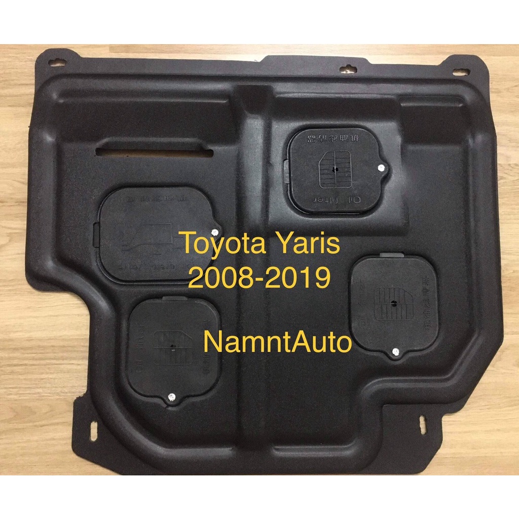 Chắn bùn gầm động cơ cho Toyota Vios- 2008-2023. Chất liệu Thép dập 3D + Nhựa ABS