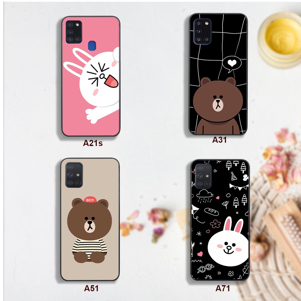 Ốp Samsung in hình Gấu Brown Cute cho máy Samsung A21S-A31-A51-A71