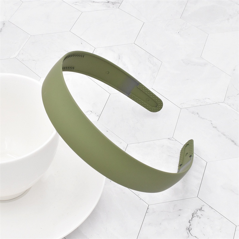 Băng Đô Cài Tóc Bằng Nhựa Mặt Nhám Màu Kẹo Chống Trượt Thời Trang