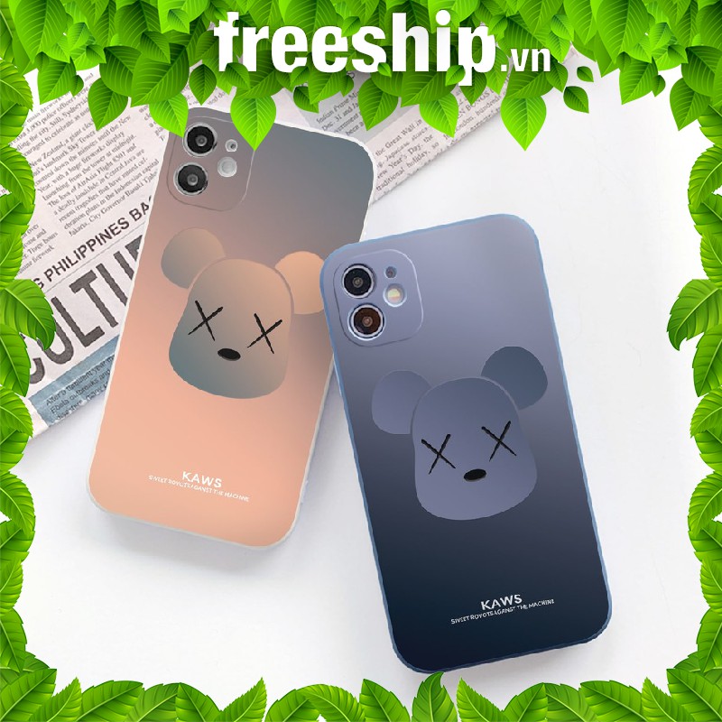 Ốp lưng iphone Kaws Machine cạnh vuông 5/5s/6/6plus/6s/6splus/7/7plus/8/8plus/x/xr/xs/11/12/pro/max/plus/promax