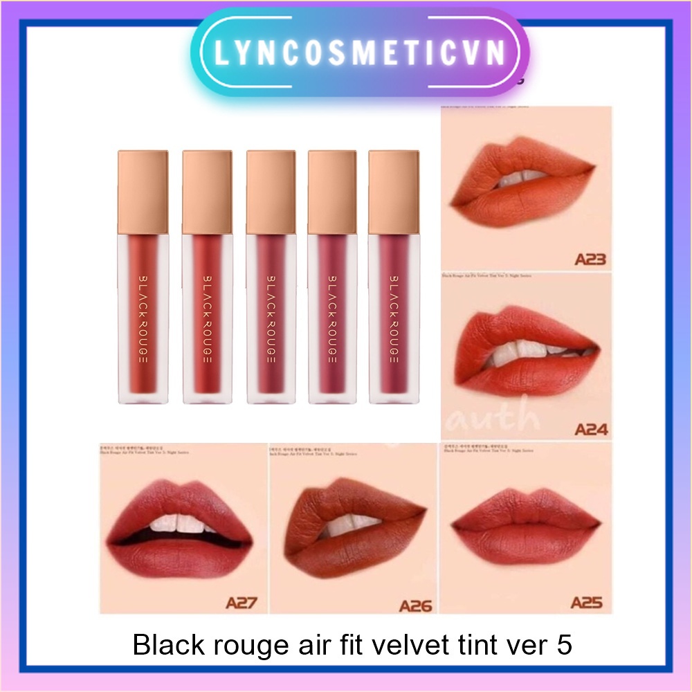 Son Kem Lì Black Rouge Air Fit Velvet Tint Ver 5: Night Series