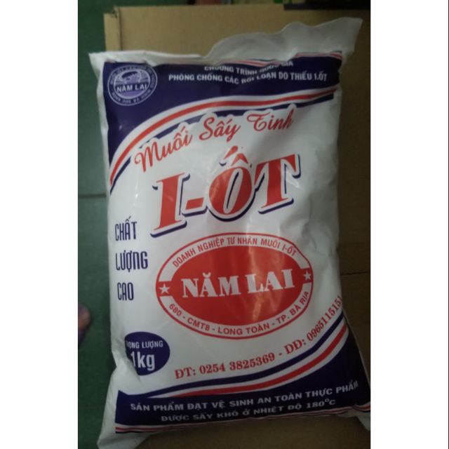 MUỐI I-ỐT SẤY TINH 1kg