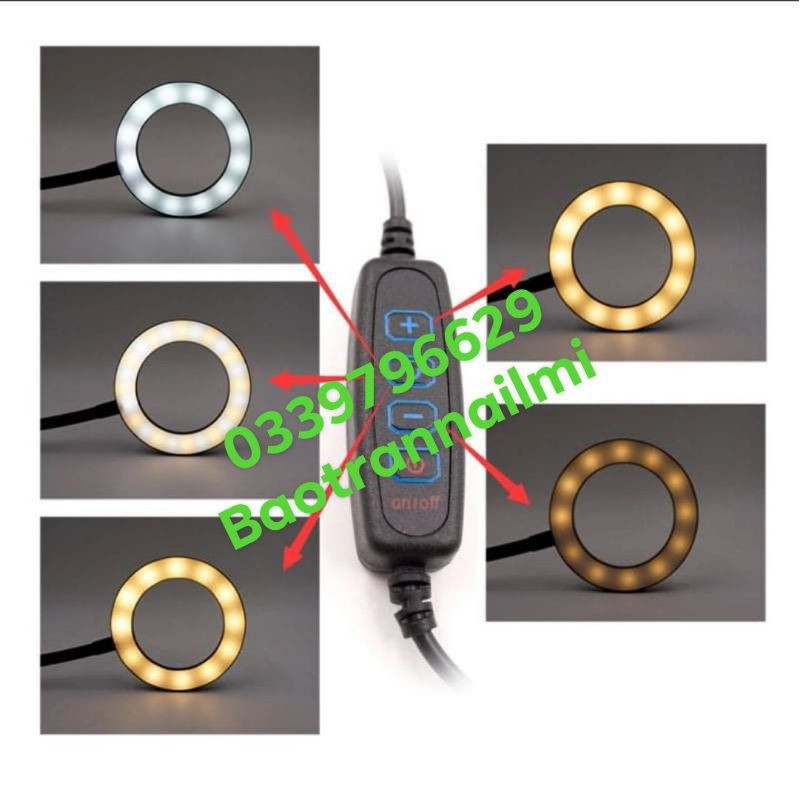 Đèn kẹp 5 chế độ ánh sáng dùng cho nối mi,phun xăm,học sinh đều ok ạ | BigBuy360 - bigbuy360.vn