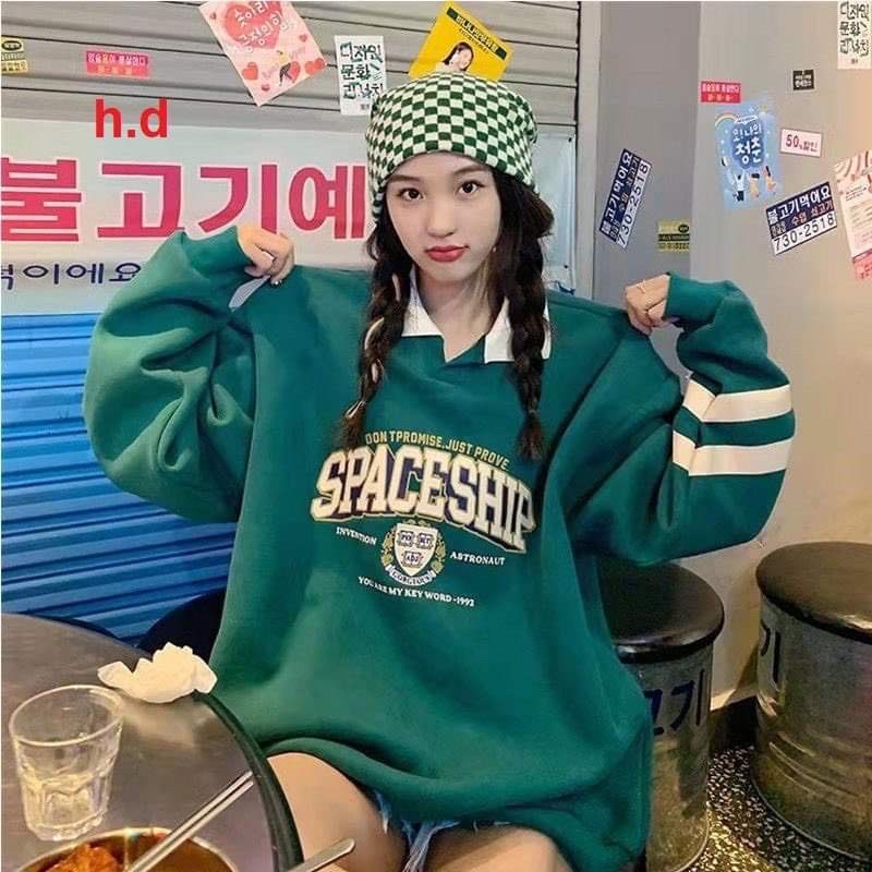 Áo nỉ SPACE sọc tay HD12