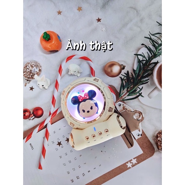 Loa bluetooth gấu dâu , mickey loa không dây để bàn mini decor