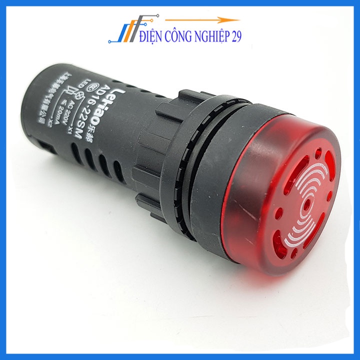 Đèn Báo Nguồn Có Còi AD16-16SM 220VDC