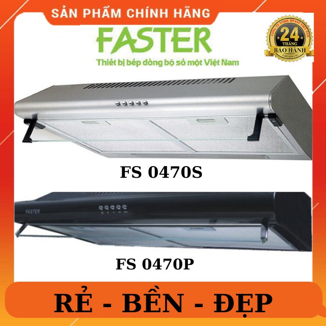 Máy Hút Mùi Nhà Bếp Faster FS 0470S-0470P - Dáng Cổ Điển - Nhỏ Ngọn - Máy Khỏe Chạy Êm - Điều Khiển Cơ -Bảo Hành 24T