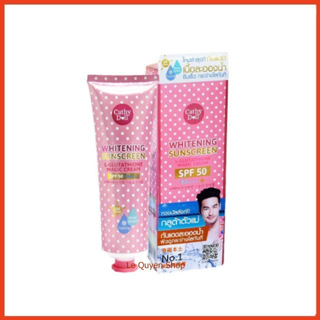 [CHÍNH HÃNG] Kem Chống Nắng WHITENING SUNSCREEN L-GLUTATHIONE MAGIC CREAM SPF 50 PA+++