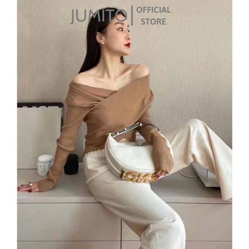 Túi xách nữ kẹp nách cầm tay da trơn Fend logo dập hot hit 2022 dày dặn JUMITO T1.050.TR