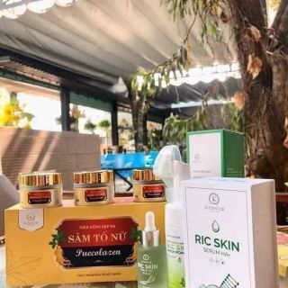 Combo sữa rửa mặt ric skin