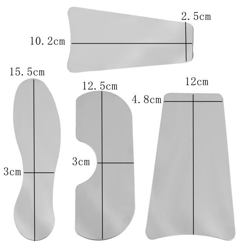 [Hàng mới về] Set 4 gương soi nha khoa bằng thép không gỉ phản chiếu hỗ trợ quan sát tiện lợi