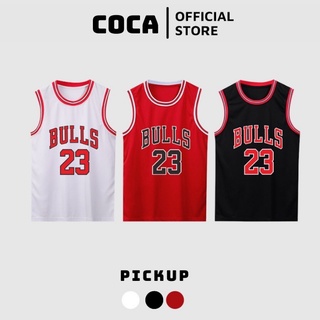 Áo bóng rổ BULLS 23 dưới 68kg chất lưới dày dặn COCA 006