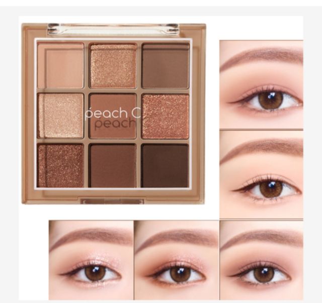 Bảng Phấn Mắt 9 Màu Peach C Soft Mood Eyeshadow Palette