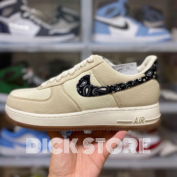 &gt;ẢNH THẬT-HÀNG THẬT&lt; Giày sneaker AF1 Paisley trắng hoạ tiết thổ cẩm nam nữ