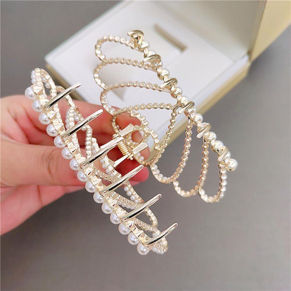 ANEMONE Kẹp Tóc Càng Cua / Vương Miện Vintage Cho Nữ