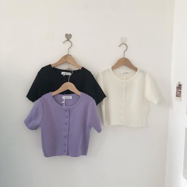 Áo croptop basic 3 màu