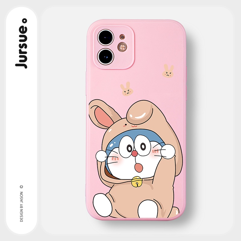 Ốp lưng JURSUE hoạt hình cặp đôi dễ thương đẹp cho iPhone 15 14 13 12 11 Pro Max SE 2020 X XR XS 8 7 ip 6S 6 Plus kute Y207