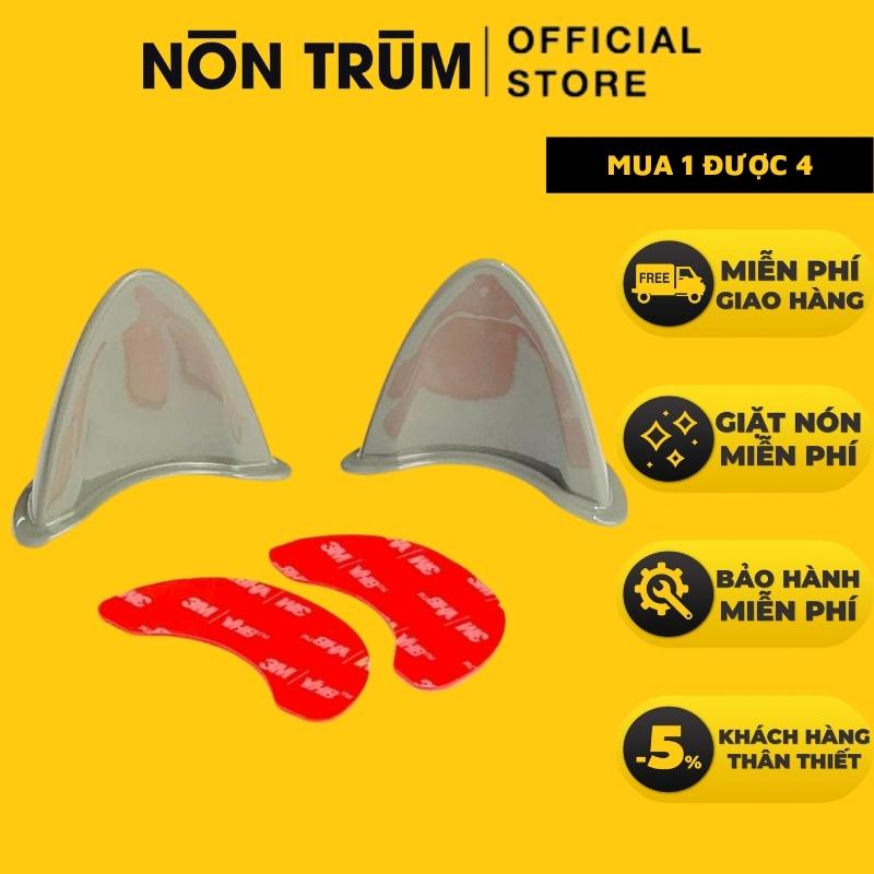 Tai mèo gắn mũ bảo hiểm nửa đầu và nón bảo hiểm 3/4 Royal