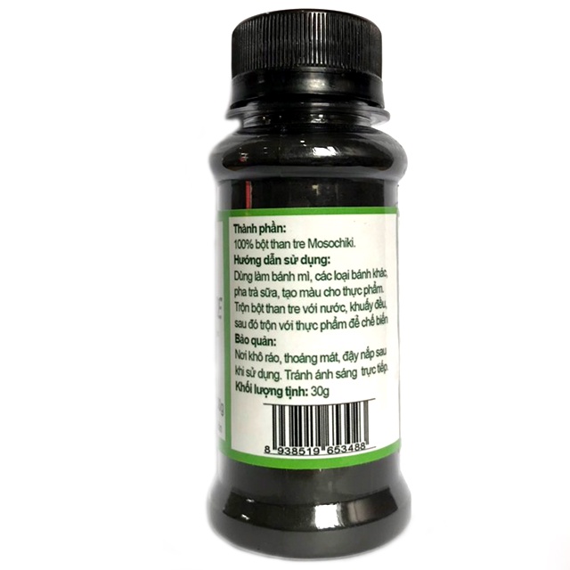 Bột Than Tre Tgfoods Hũ 30g, Dùng Làm Bánh, Tạo Màu Thực Phẩm