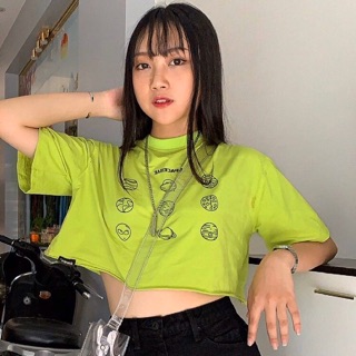 Áo croptop spacebae neon