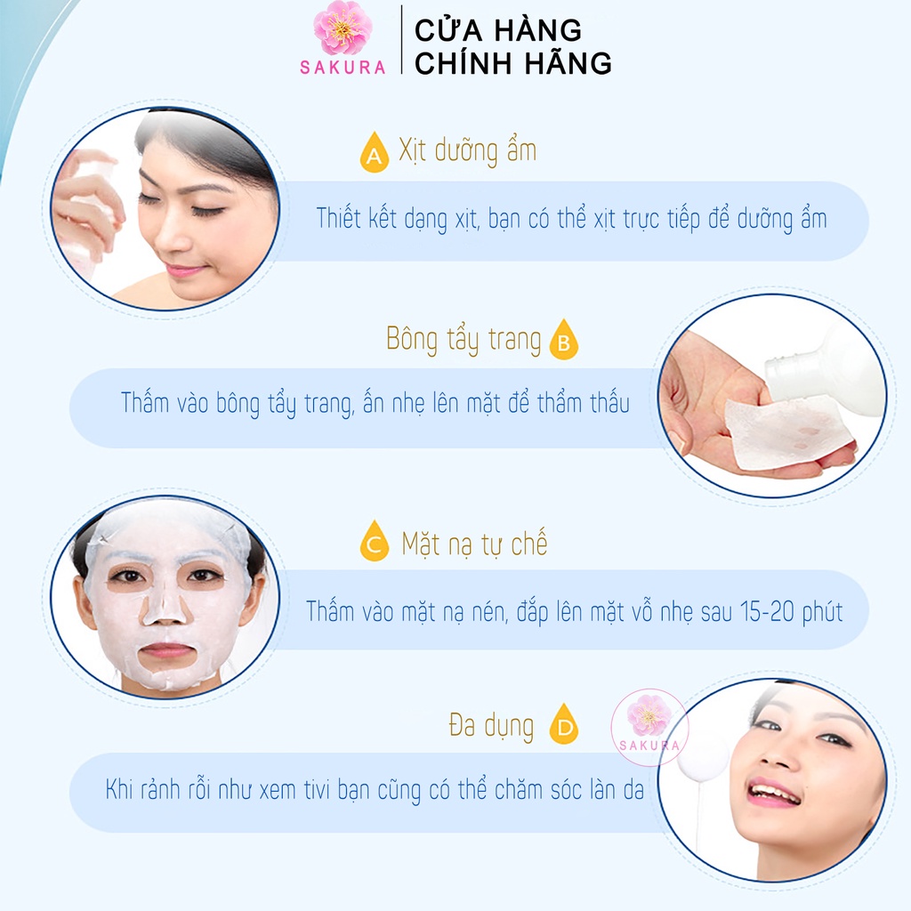 Nước hoa hồng BIOAQUA Toner dưỡng ẩm chăm sóc da mặt nội địa trung SAKURA 500ml