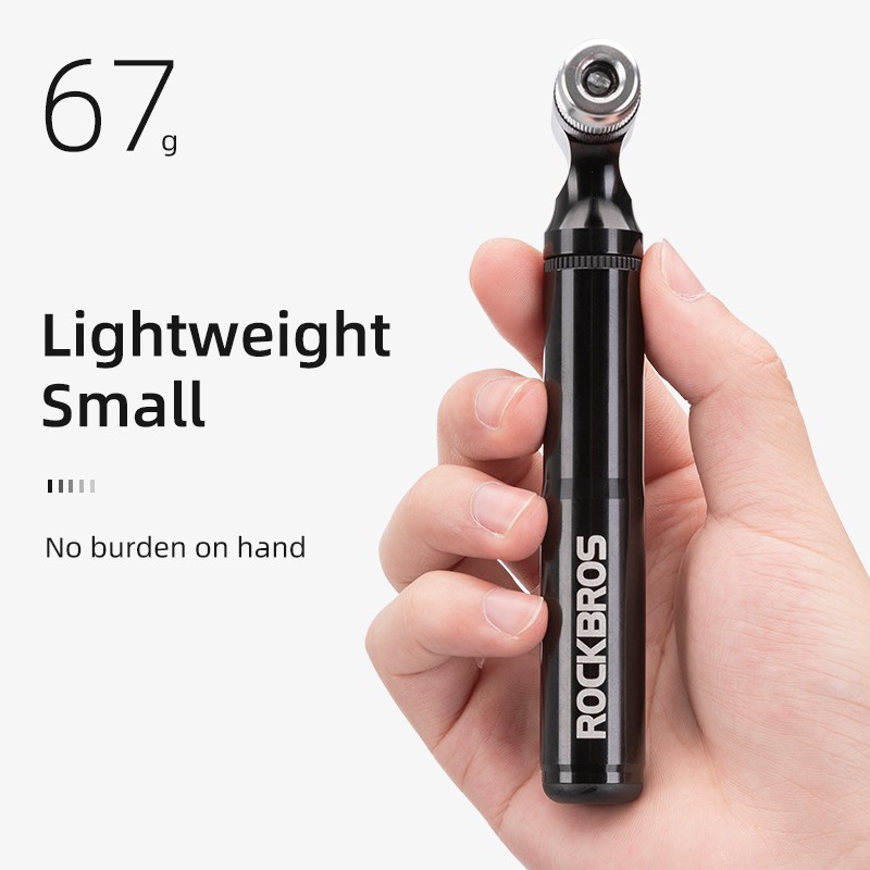 Bơm xe đạp ROCKBROS tiện dụng bằng hợp kim nhôm 130psi
