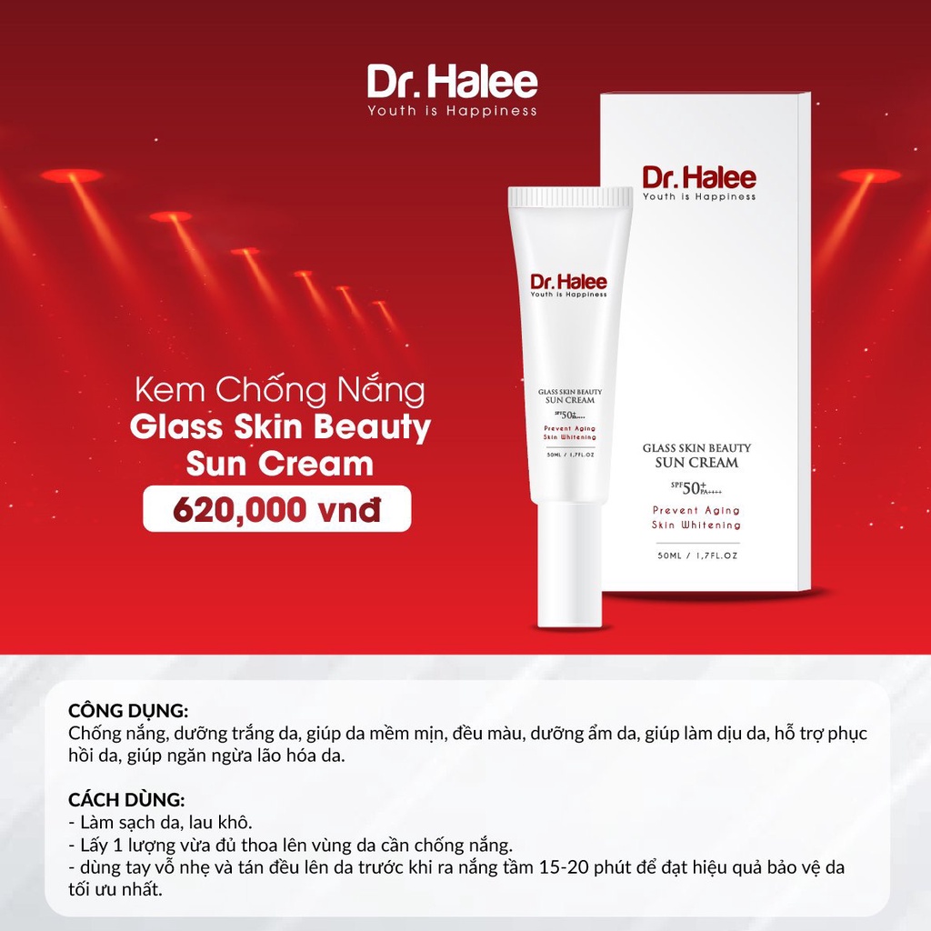 Kem Chống Nắng Nâng Tone Dr.Halee 50ml - SPF50+ / PA++++