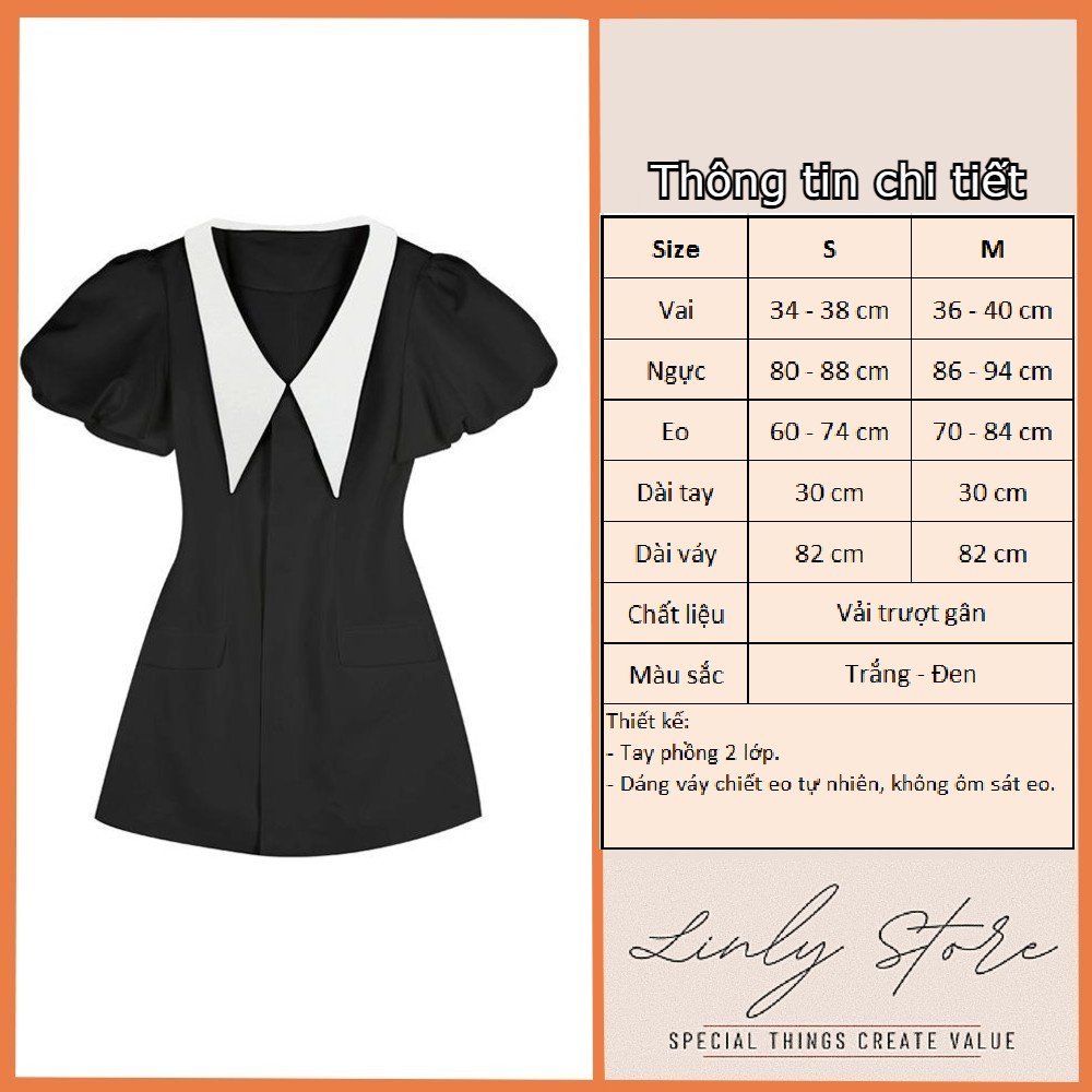 Váy nữ ngắn dáng chữ A tay bồng - Đầm dự tiệc chất mát, tay 2 lớp - V-CN | BigBuy360 - bigbuy360.vn