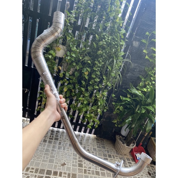 cổ pô nhỏng k1 2 khúc 304 gắn lon tăng cho winner sonic