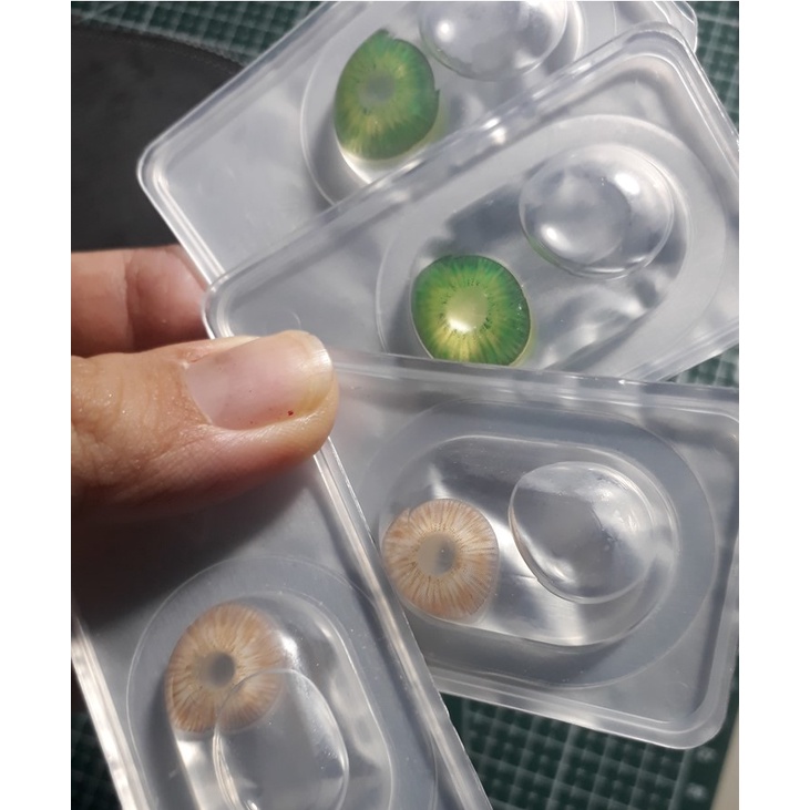 Kính áp tròng 0 độ lens cosplay New York xanh dương xanh lá tím đỏ cam vàng