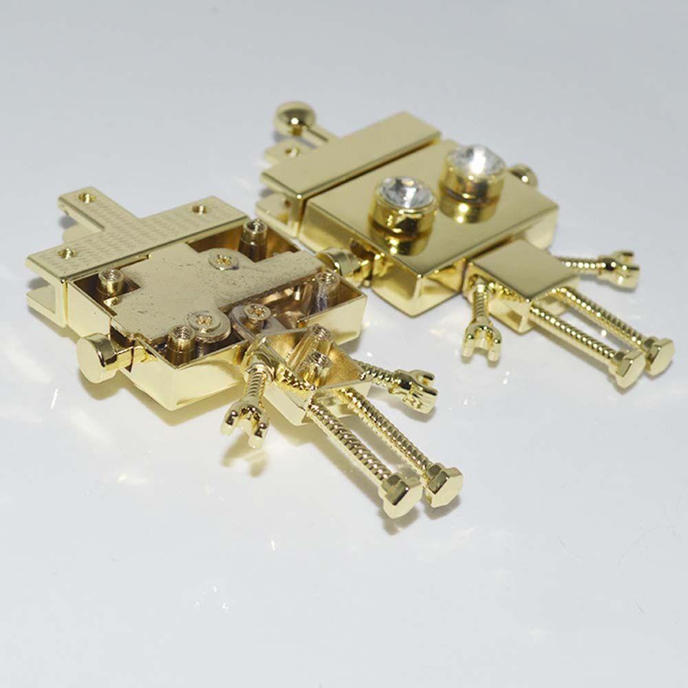 Khóa Bấm Thay Thế DIY Hình Robot Dễ Thương Cho Túi Xách