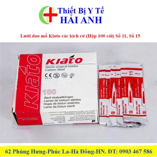 Lưỡi dao mổ kiato các kích cỡ số 11, số 15