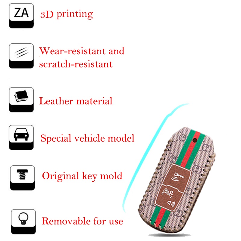 HONDA SH, VISION ,LEAD ,SH MODE ,WINNER X ,Air Blade Chìa đời 2021 Mẫu Mới Bao Da Chìa Khoá Handmade loại 2 nút bấm