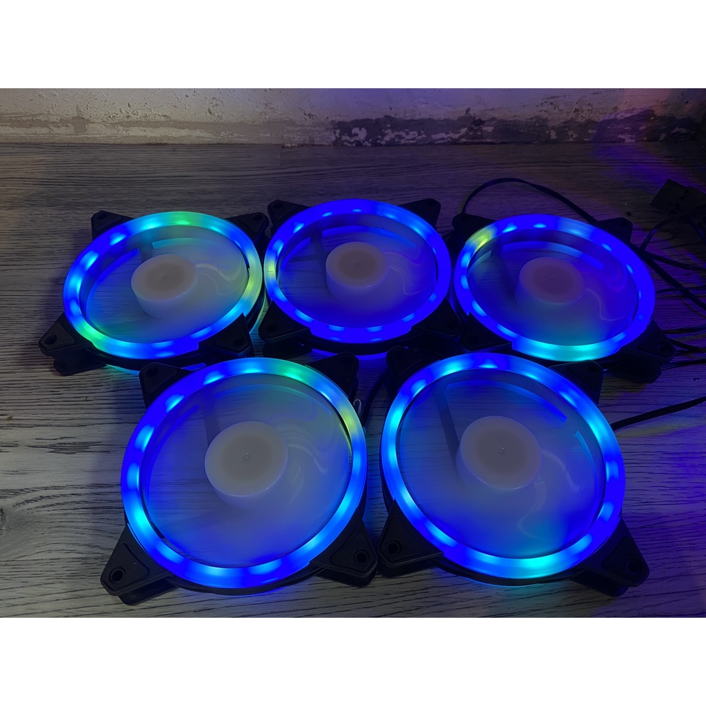 Quạt tản nhiệt Fan led RGB case 12cm Không dùng Hub