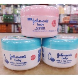 Kem dưỡng da chứa sữa &amp; gạo Johnson's Baby 50g
