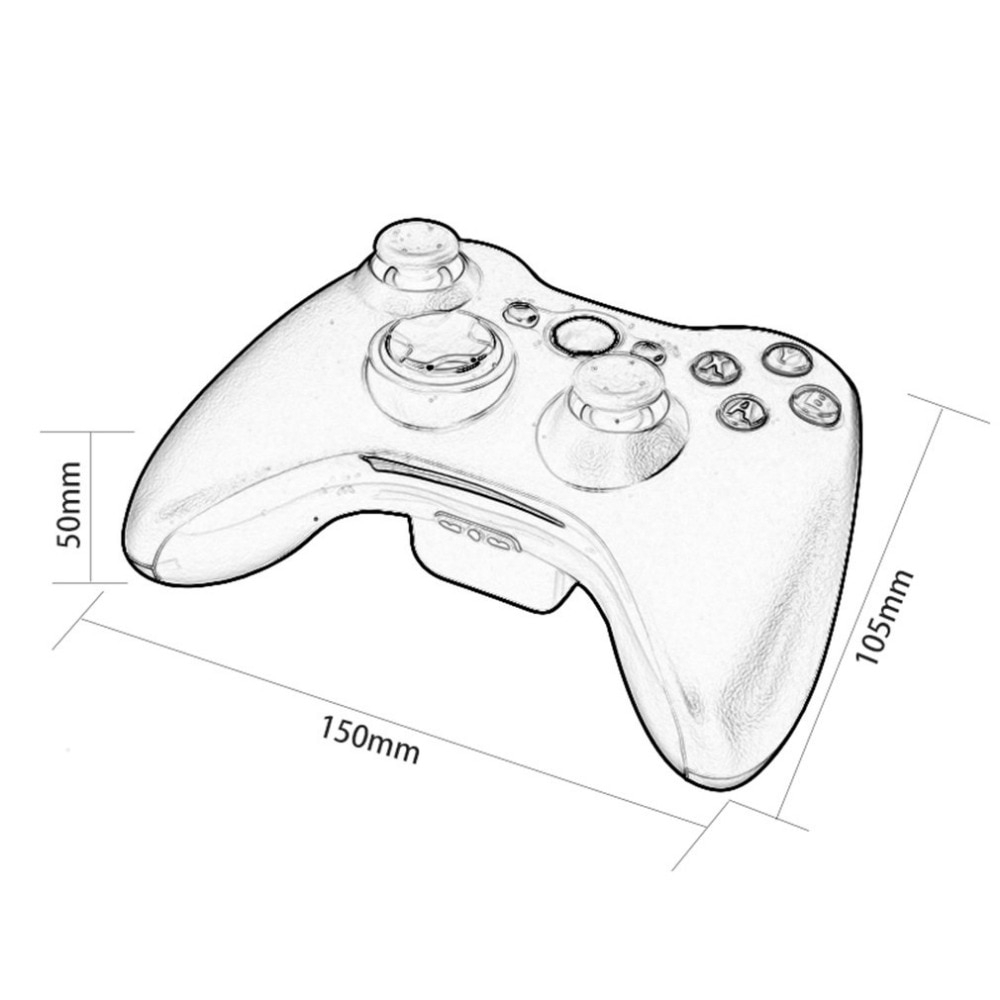 Tay cầm điều khiển chơi game không dây 2.4 GHz màu cho Xbox 360