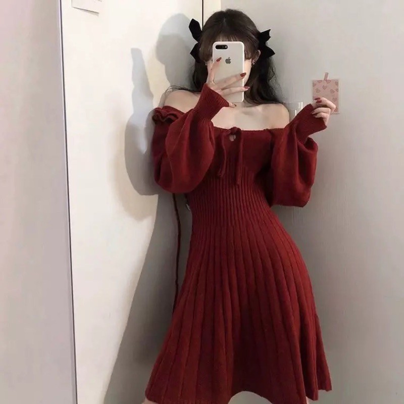 Đầm diện noel tặng kèm nơ kẹp tóc