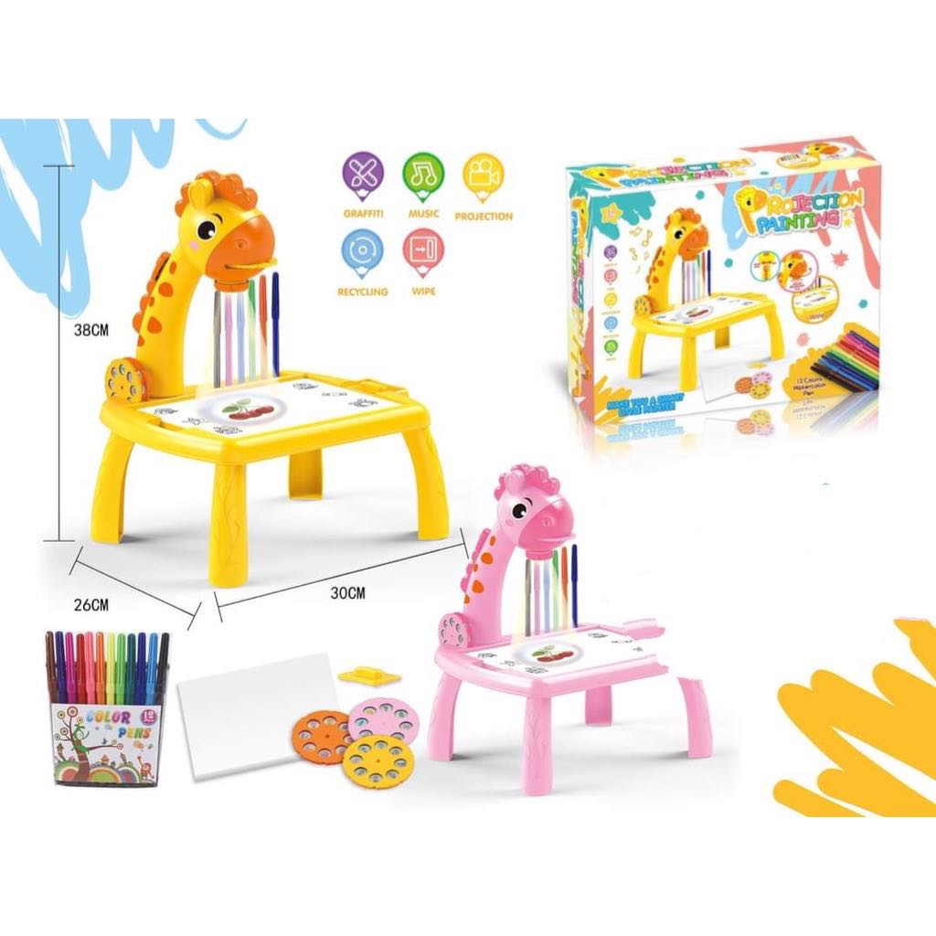 Bàn vẽ có đèn chiếu sáng thông minh, đèn chiếu vẽ tranh cho bé tập tô phát triển tư duy sáng tạo