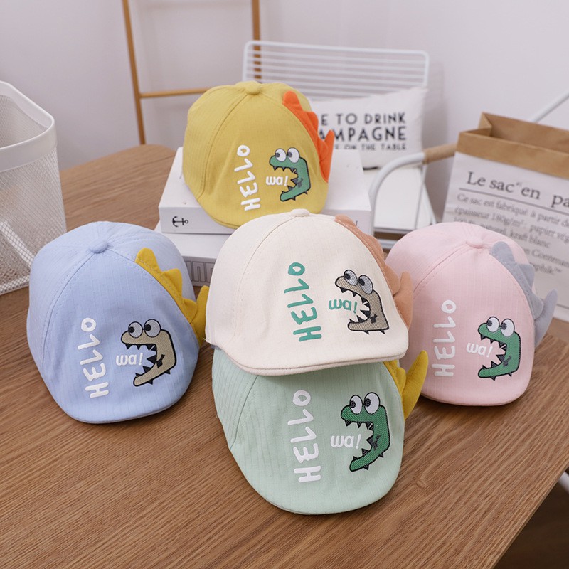 Mũ nồi họa tiết khủng long đáng yêu cho bé từ 1-3 tuổi