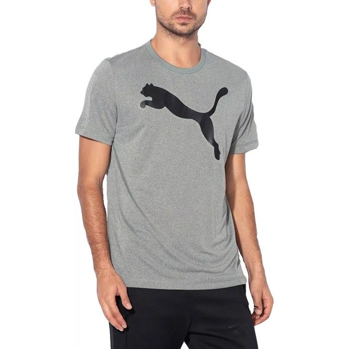 Áo thun in Logo Puma lớn màu xám chính hãng