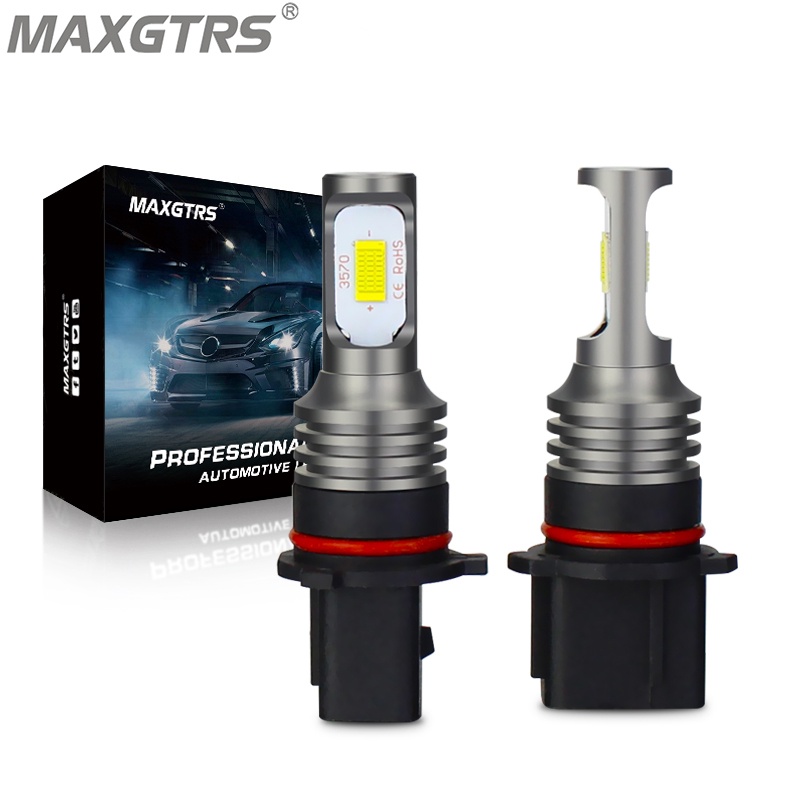 Bộ 2 bóng đèn pha LED MAXGTRS 3570 P13W SH23W PSX26W DRL chất lượng cao cho xe hơi