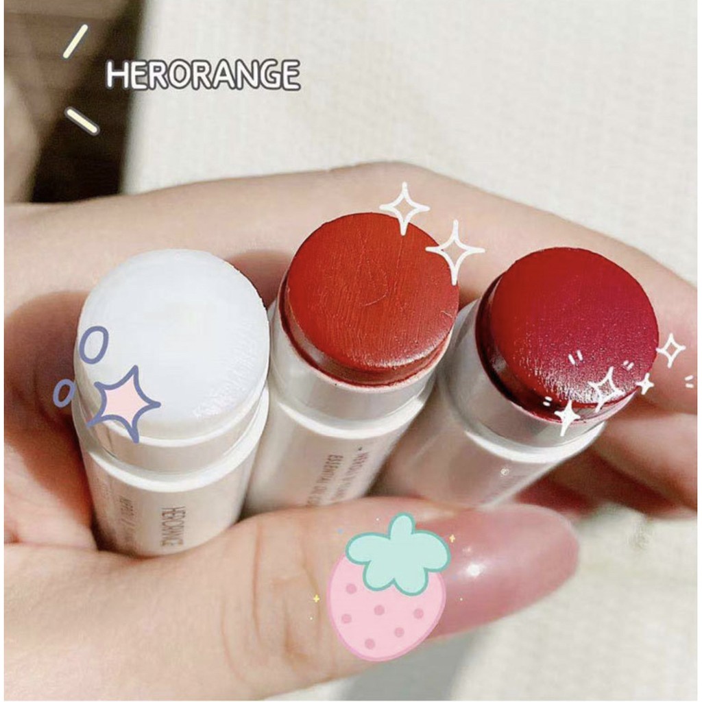 [Hàng mới về] Son dưỡng môi Herorange dưỡng ẩm căng mọng mềm mại dành cho nữ