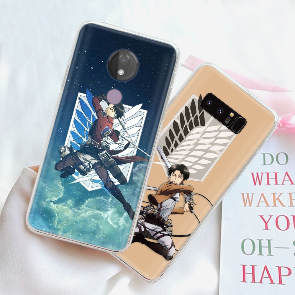Ốp Lưng Trong Suốt In Hình Anime Attack On Titan Cho Xiaomi Redmi Note 7 6 7a 6a Pro