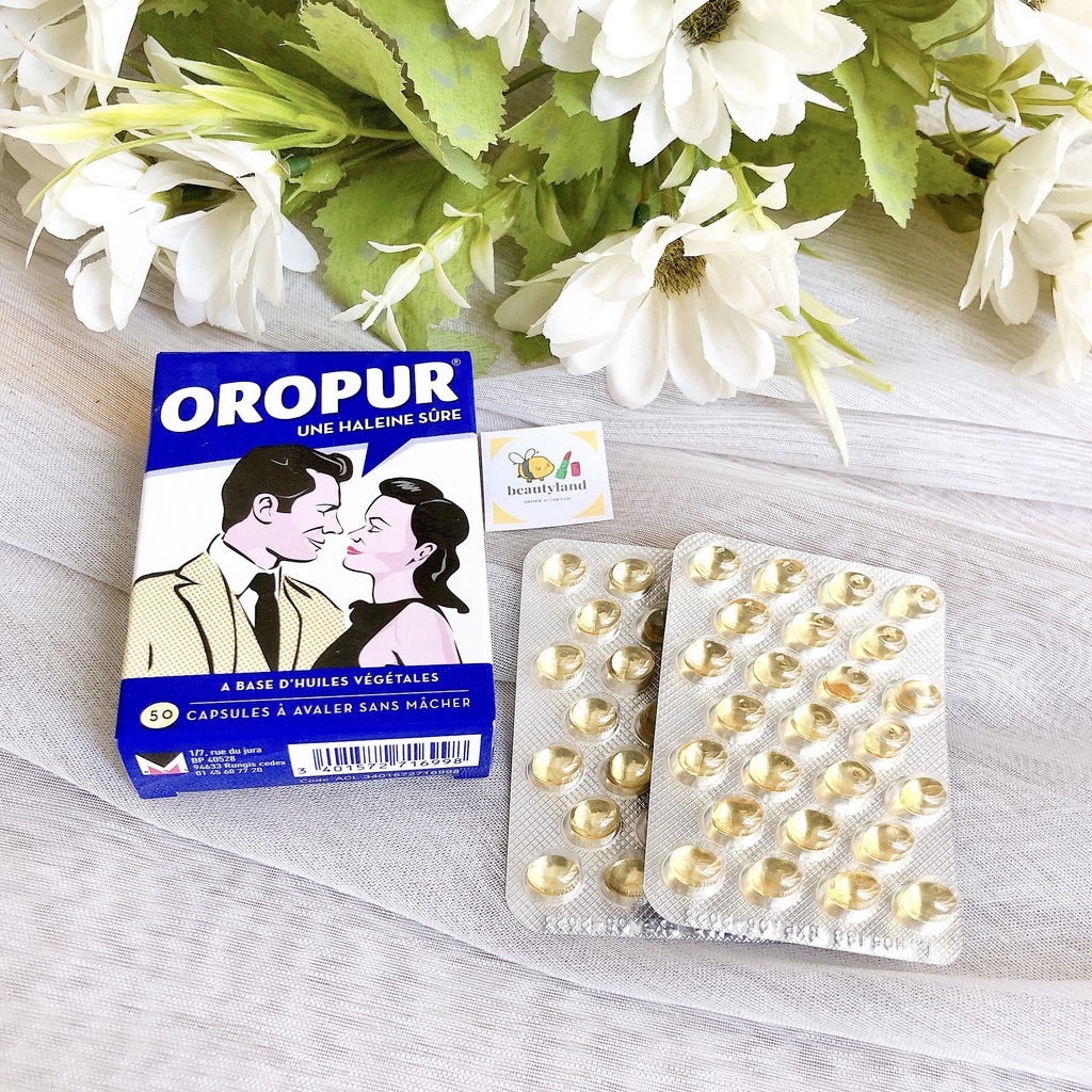 Viên chống hôi miệng OROPUR Pháp hộp 50 viên