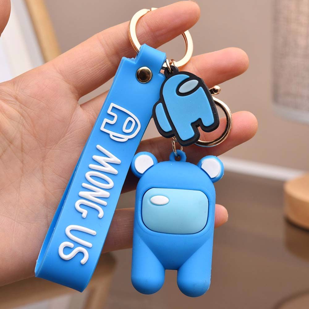 Móc chìa khóa họa tiết hoạt hình Among Us độc đáo đáng yêu