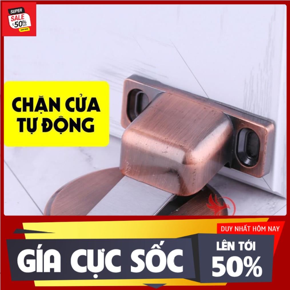 Chặn cửa nam châm đế mỏng, hít cửa inox 304 kiểu bền đẹp chống va đập tiện dụng, thiết kế thông minh, siêu mỏng CHỐNG ỒN