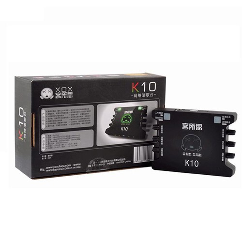 Sound card hát live XOX K10 [Hỗ trợ live karaoke cực tốt ]