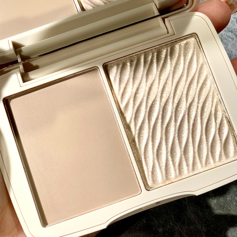 (Hàng Mới Về) Bảng Phấn Tạo Khối Và Bắt Sáng Hai Tông Màu Ngọc Trai Làm Sáng Tông Màu Da | BigBuy360 - bigbuy360.vn