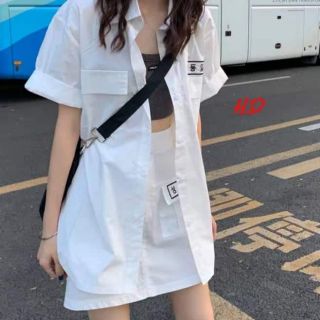 Áo sơ mi 2 túi thêu chữ ngực_hd4752